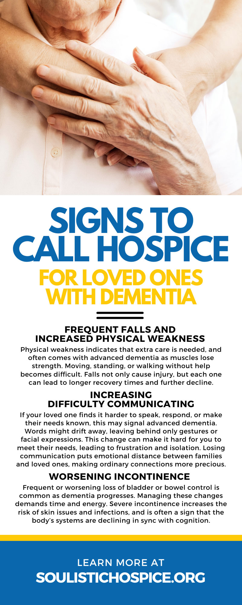 10 Signs To Call Hospice for Loved Ones With Dementia